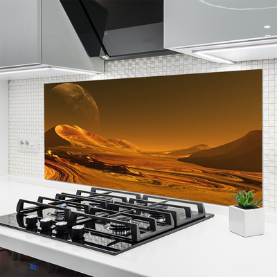 Szkło do Kuchni na Ścianę Gwieździste Niebo Nad Pustynią