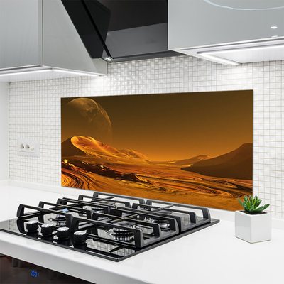 Szkło do Kuchni na Ścianę Gwieździste Niebo Nad Pustynią