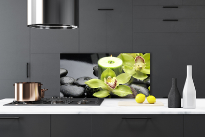 Panel Szklany Elegancja Białej Orchidei