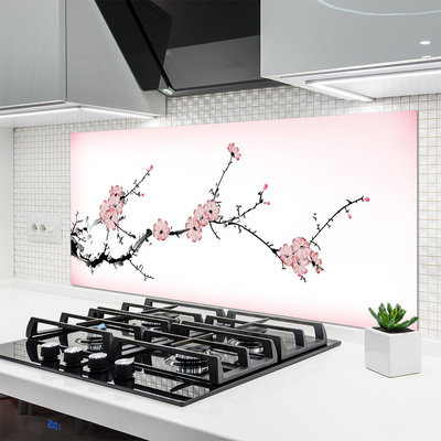 Szkło Dekoracyjne do Kuchni Dekoracyjny Bukiet Roślinny