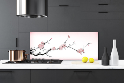 Szkło Dekoracyjne do Kuchni Dekoracyjny Bukiet Roślinny