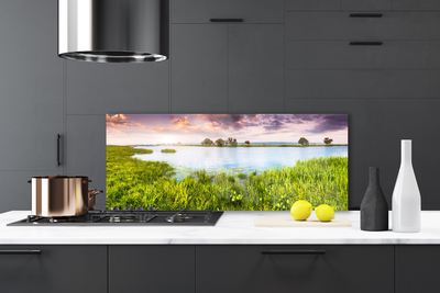 Panel Szklany Szuwary Nad Cichym Jeziorem