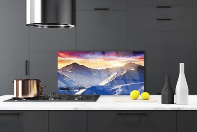 Panel Szklany Majestat Śnieżnych Szczytów