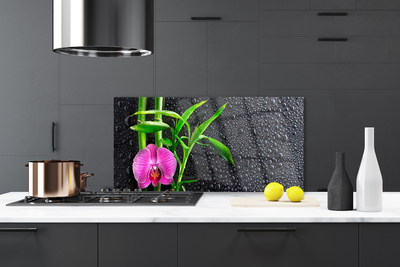 Szkło Ozdobne do Kuchni Bambus I Rosa O Poranku