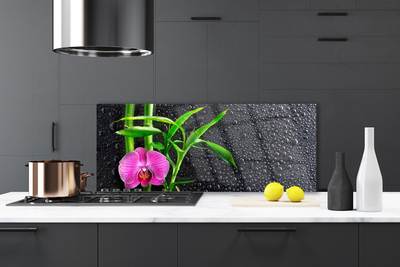 Szkło Ozdobne do Kuchni Bambus I Rosa O Poranku