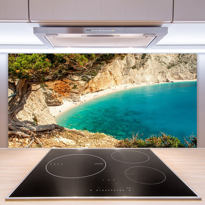 Panel Szklany Skalista Zatoka O Poranku