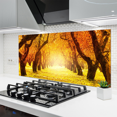 Panel Szklany Aleja W Cieniu Drzew