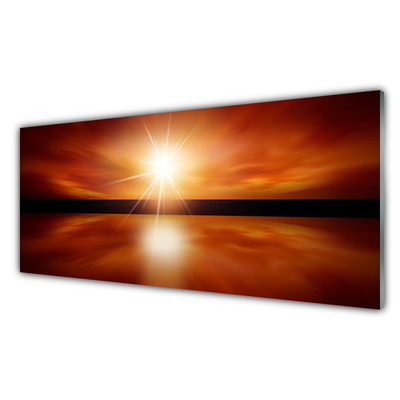 Panel Szklany Słońce Niebo Woda Krajobraz