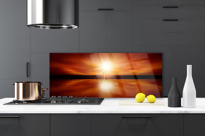 Panel Szklany do Kuchni Niebiański Odblask W Wodzie