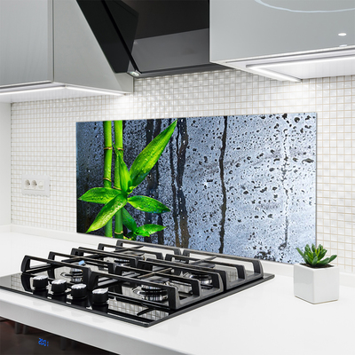 Panel Szklany do Kuchni Świeżość Zielonego Bambusa