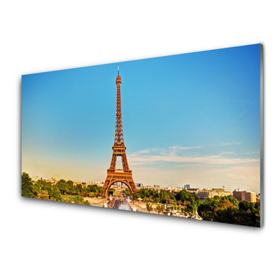 Panel Szklany Wieża Eiffla Paryż Miasto
