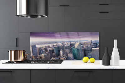 Panel Szklany Panorama Nowoczesnej Metropolii