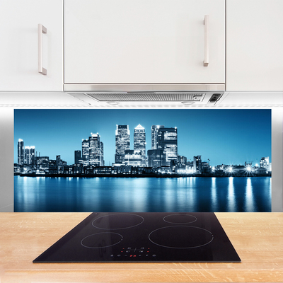 Panel Szklany Sylwetka Miejskich Wieżowców