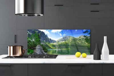 Panel Szklany Kryształowe Jezioro W Górach