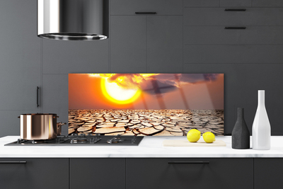 Szkło nad Blatem Żar Pustynnego Słońca