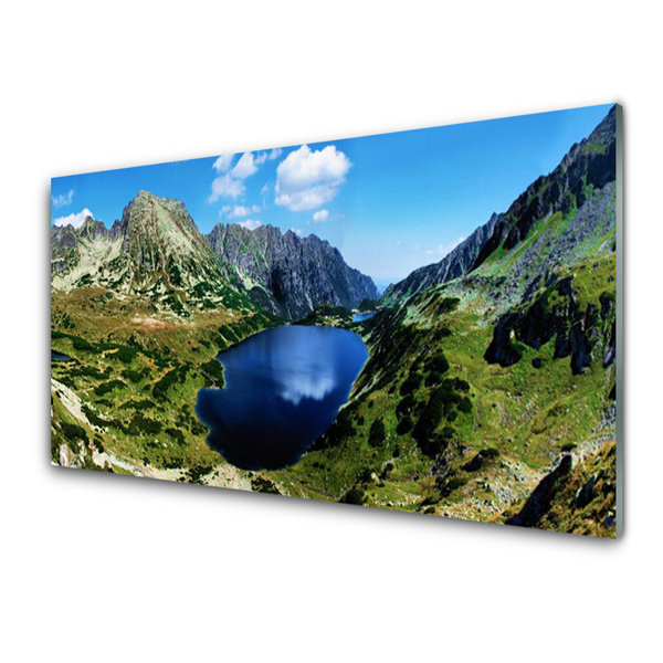 Panel Szklany Góra Jezioro Krajobraz