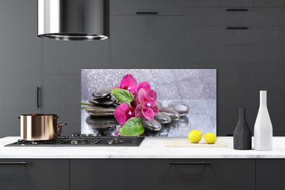 Panel Szklany do Kuchni Malarska Wizja Storczyka