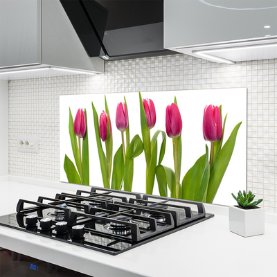 Panel Szklany Wiosenny Bukiet Tulipanów