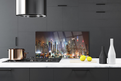 Panel Szklany Światła Wielkiej Metropolii