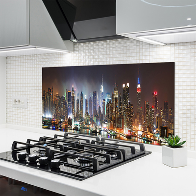 Panel Szklany Światła Wielkiej Metropolii