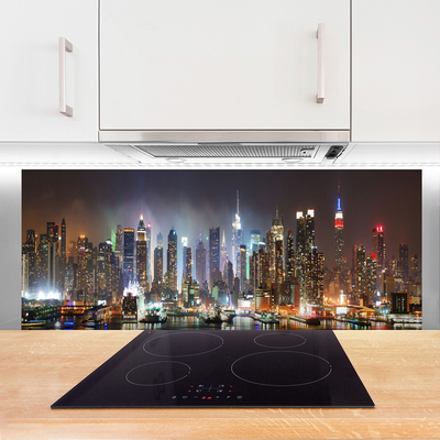 Panel Szklany Światła Wielkiej Metropolii