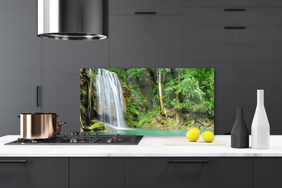 Panel Szklany Leśna Kaskada Wodna