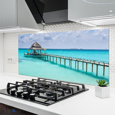 Szkło Ozdobne do Kuchni Most nad Morskim Brzegiem