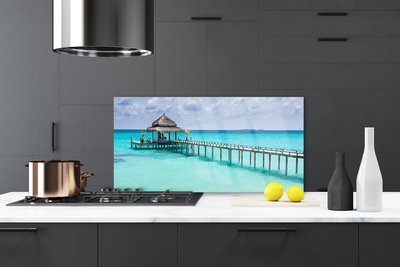 Szkło Ozdobne do Kuchni Most nad Morskim Brzegiem