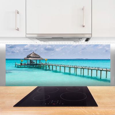 Szkło Ozdobne do Kuchni Most nad Morskim Brzegiem