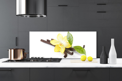 Panel Szklany Botaniczny Portret Wanilii