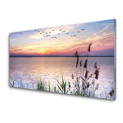 Panel Szklany Niebiański Spokój nad Morzem