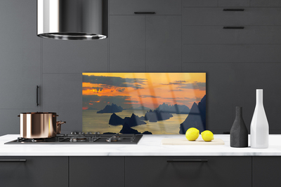 Panel Szklany Wybrzeże u Podnóża Gór