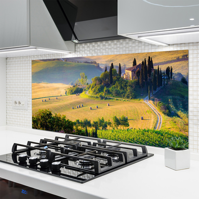 Panel nad blat kuchenny Malowniczy Pejzaż z Drzewami