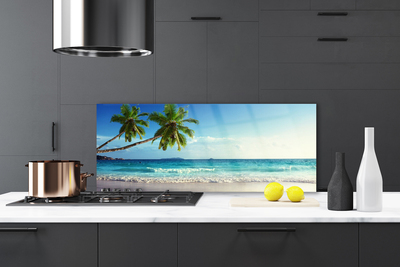 Panel nad blat kuchenny Tropikalna Palma na Wybrzeżu