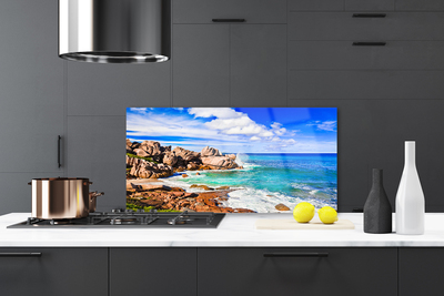 Panel Szklany Skalista Zatoka nad Oceanem