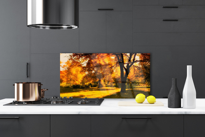 Panel Szklany Złota Jesień w Lesie