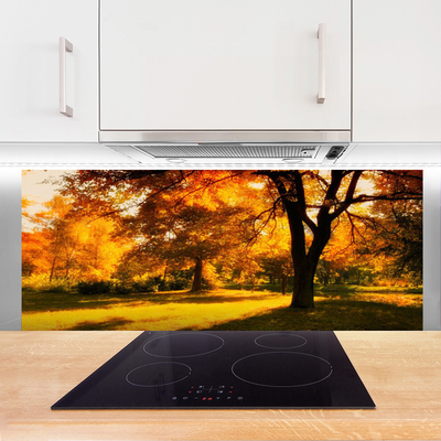 Panel Szklany Złota Jesień w Lesie