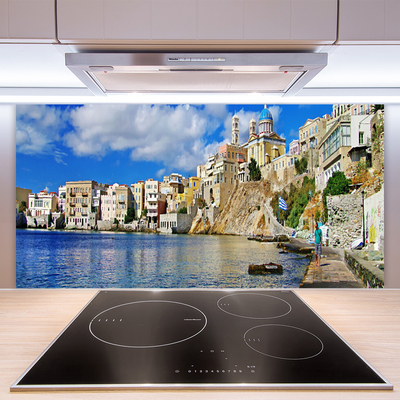 Panel Szklany Zabytkowe Miasto nad Zatoką