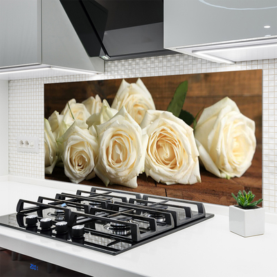 Panel Szklany Klasyczne Czerwone Róże