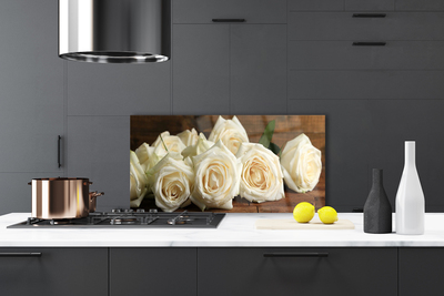 Panel Szklany Klasyczne Czerwone Róże