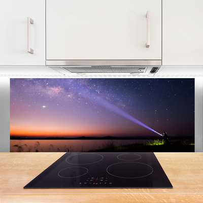 Szkło do Kuchni na Ścianę Magiczna Noc pod Gwiazdami