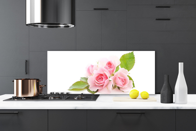 Panel Szklany Herbaciane Róże w Ogrodzie