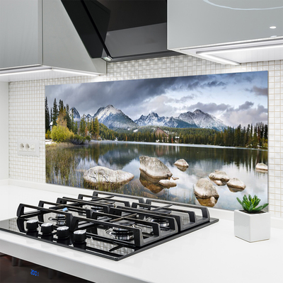 Szkło nad Blatem Panorama Alpejskiej Sielanki