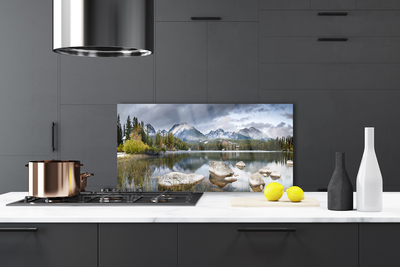 Szkło nad Blatem Panorama Alpejskiej Sielanki