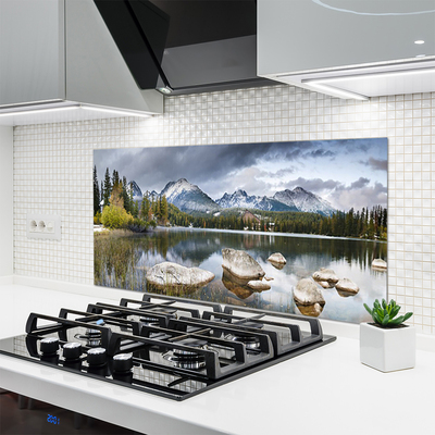 Szkło nad Blatem Panorama Alpejskiej Sielanki