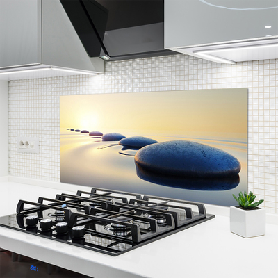 Szkło nad Blatem Harmonia Zen: Kamienie i Woda