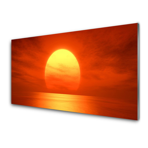 Panel Szklany Zachód Słońca Morze