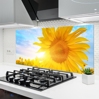 Panel Szklany Słonecznik Kwiat Słońce