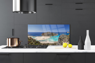 Panel Szklany Rajska Wyspa na Oceanie