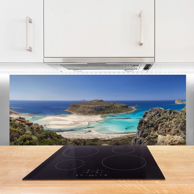 Panel Szklany Rajska Wyspa na Oceanie